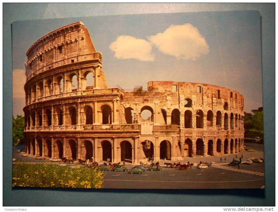 R.9258  LAZIO  ITALIA ITALY  ROMA ROME  ARCHAELOGY ARQUEOLOGIA  EL COLISEO COLOSSEO  AÑOS 60/70  MAS EN MI TIENDA - Colosseum