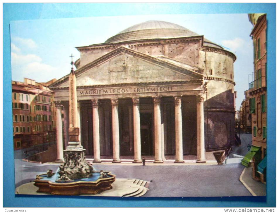 R.9265  LAZIO  ITALIA ITALY  ROMA ROME  ARCHAELOGY ARQUEOLOGIA  PANTHEON  AÑOS 60/70  MAS EN MI TIENDA - Panteón