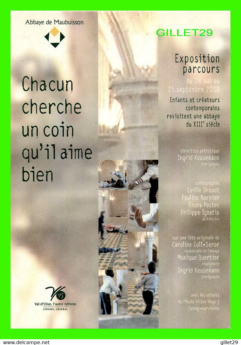 SAINT-OUEN-L'AUMÔNE (95) - ABBAYE DE MAUBUISSON - EXPOSITION PARCOURS SEPT 2000 - - Saint-Ouen-l'Aumône
