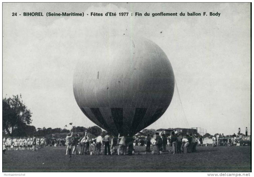 Bihorel. Seine-Maritime 76. Fêtes D´Eté 1977 - Fin Du Gonflement Du Ballon F. Body. Plan Animé. - Bihorel