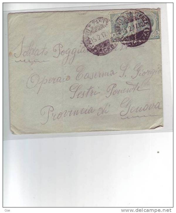 ITALIA 1917 Con Etichetta Croce Rossa 1915 - Erinnofilia
