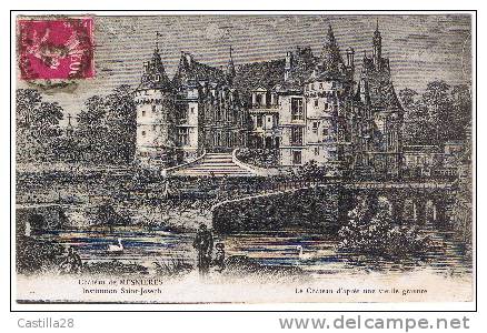 Cpa Château De MESNIERES Institution St Joseph (gravure) - Mesnières-en-Bray