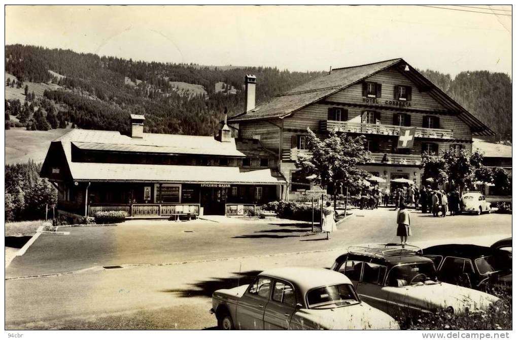 CPSMPF ( SUISSE)    LES PACCOTS S Chatel St Denis   HOTEL CORBETTA (leger Choc Coin Haut Droit) - Châtel-Saint-Denis