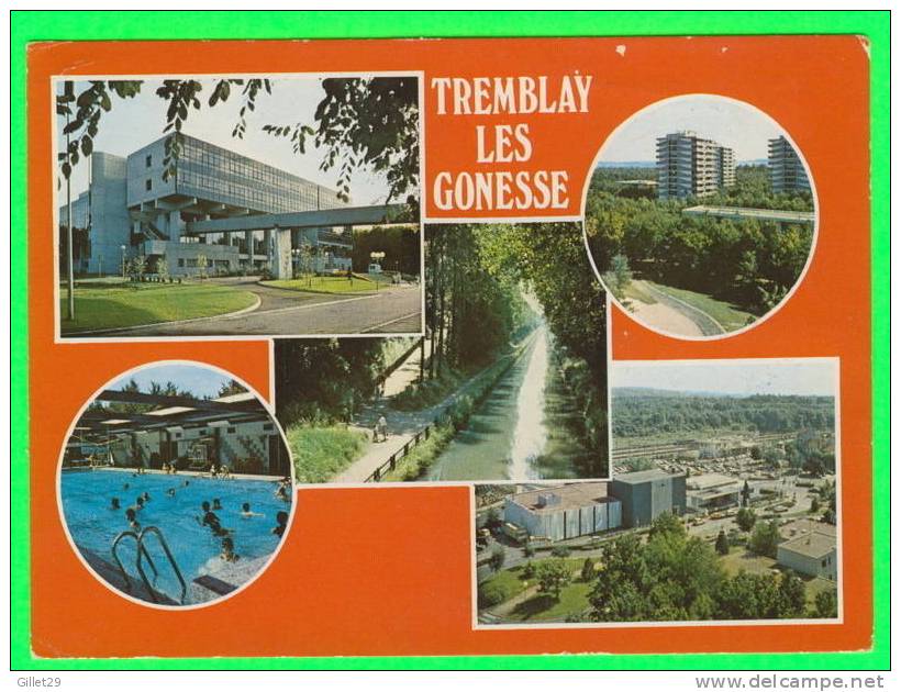 TREMBLAY LES GONESSE (93) - 5 MULTIVUES DE LA VILLE - CARTE À CIRCULÉE EN 1985 - ÉDITIONS RAYMON - - Tremblay En France