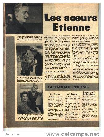 BONNES SOIREES Du 08/01/1956 N° 1769 . Reportage Sur Les SOEURS ETIENNE - Lifestyle & Mode