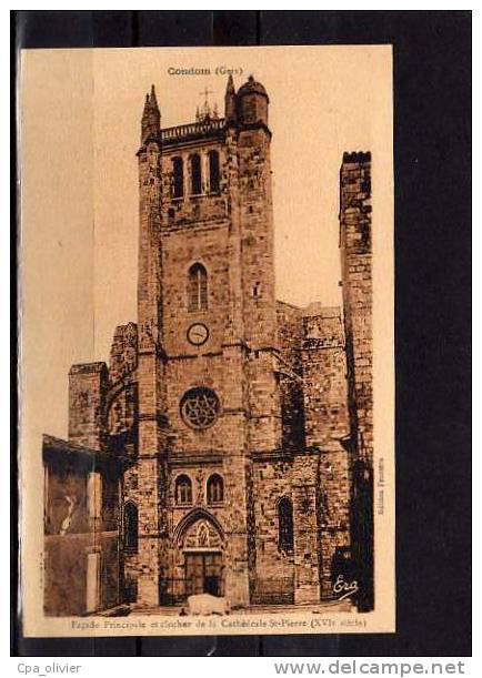 32 CONDOM Cathédrale St Pierre, Facade, Clocher, XVIème, Ed Fenestra ERA, 194? - Condom