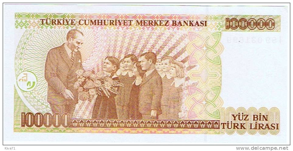 100 000 Lira "TURQUIE"   P205   UNC     Ro65 - Turquie