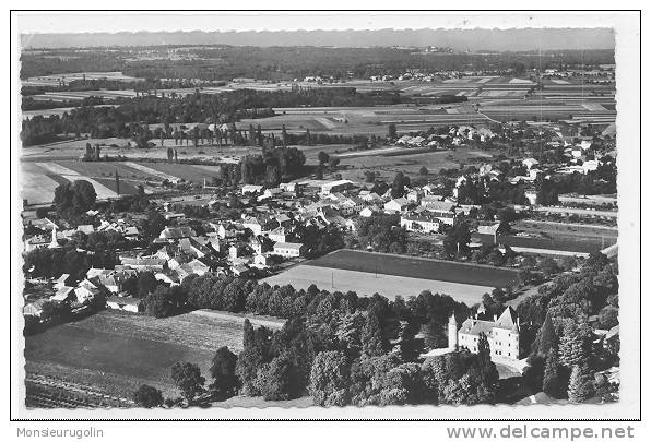 74 )) DOUVAINE, Vue Générale Et Chateau De TROCHES, CPSM 9 X 14 Ed J Cellard N° 7666 - Douvaine