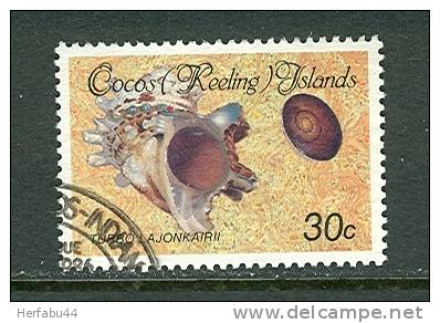 Cocos Islands        "Seashell"            Stamp      SC# 143 Used - Cocos (Keeling) Islands