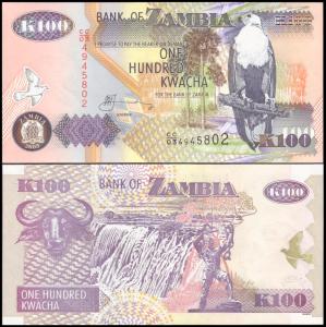 Zambia #38d, 100 Kwacha, 2003, UNC / NEUF - Sambia