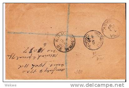 GBE006a/ Edward VII 4d. Mi. 19 I A, W. Norwood - Sask, Canada - Briefe U. Dokumente