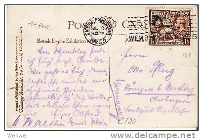 GBG042a/ Empire-Ausstellung Wembley 1925, EXPO-card, Marke, Sonderstempel - Briefe U. Dokumente