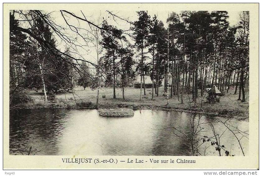D91 - VILLEJUST  -  Le Lac  -  Vue Sur Le Chateau - Gif Sur Yvette