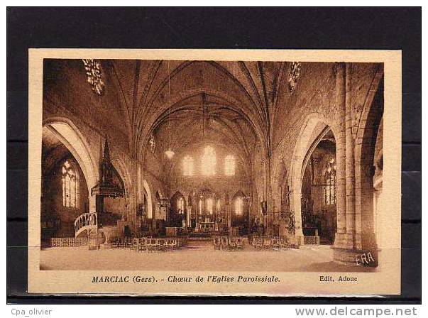 32 MARCIAC Eglise, Intérieur, Choeur, Ed Adue ERA, 194? - Autres & Non Classés