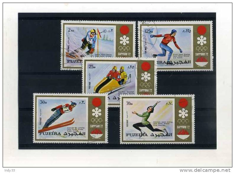 - FUJEIRA .  DE TIMBRES   SUR LES JEUX OLYMPIQUES  DE SAPPORO 1972 . - Winter 1972: Sapporo