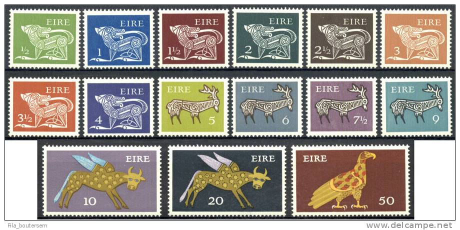 Ierland / Irlande : 15-02-1971 Tot 05-06-1978 (**) :  Mich : 250-264   Yvert : 252-266 - Unused Stamps