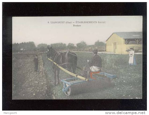 Liancourt établissement Bajac Rouleau Pas D'édit.n° 8 Couleur Attelage Agriculture Belle Carte - Liancourt