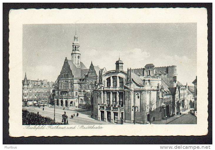 BIELEFELD, RATHAUS UND STADTTHEATER, CITY HALL AND THEATRE, - Bielefeld