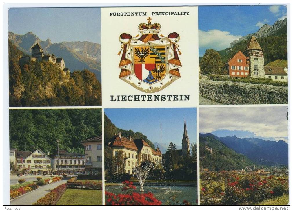 CP LIECHTENSTEIN MULTIVUES ARMOIRIES - Liechtenstein