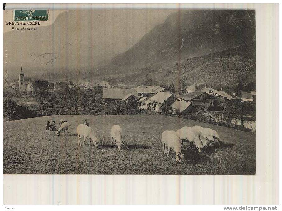 GRÉSY-SUR-ISÈRE. - Vue Générale.(Moutons) - Gresy Sur Isere