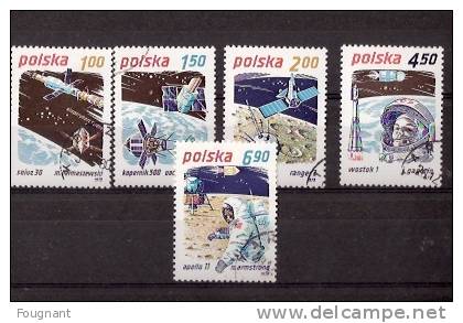 POLOGNE:1979:série 2478/82 Oblitérée."Intercosmos."C Oopération Spatiale Avec L´URSS. - Europa