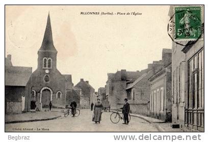 ALLONNES       PLACE DE L EGLISE - Allonnes