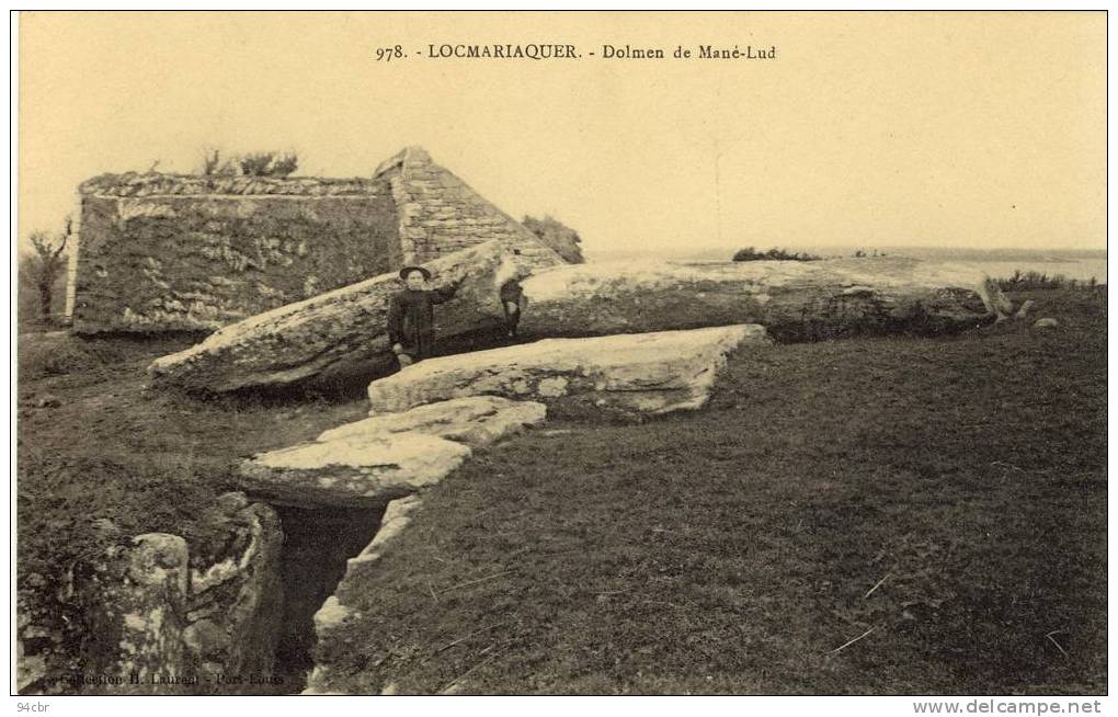 CPA (56) LOCMARIAQUER Dolmen De Mané Lud - Locmariaquer