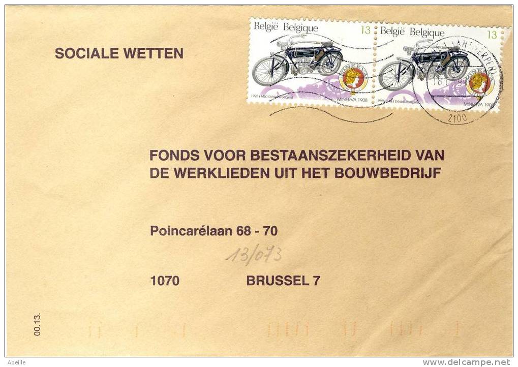 13.073  LETTRE   BELGE - Motorbikes