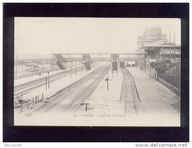 93 Pantin Intérieur De La Gare édit.ELD N° 30 Chemin De Fer  Belle Carte - Pantin