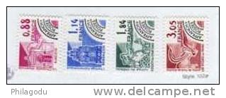 France 1981, Préoblitérés 170 / 73 Neuf (cathédrales ; Ajaccio, Besançon, Coucy-le-Chateau - 1964-1988