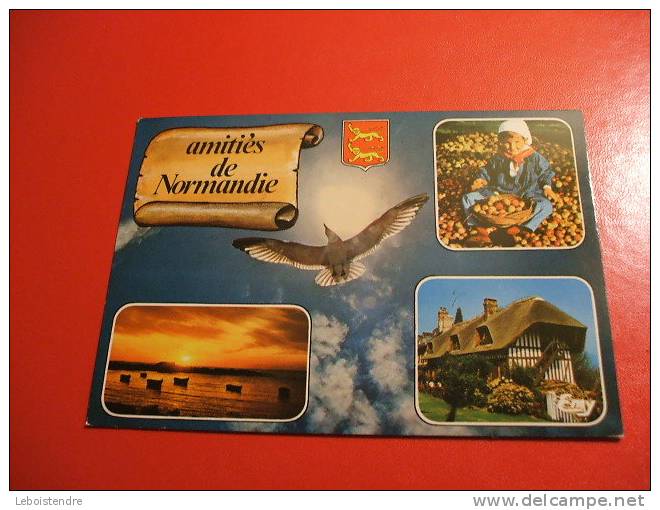 REGION NORMANDIE- AMITIES DE NORMANDIE-LA NORMANIE PITTORESQUE.. -1987-CARTE EN  BON ETAT GENERALE - Haute-Normandie