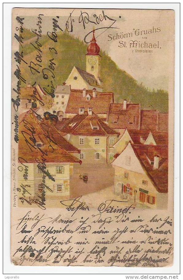 AK  ST.MICHAEL Litho   E*A2996 - Leoben