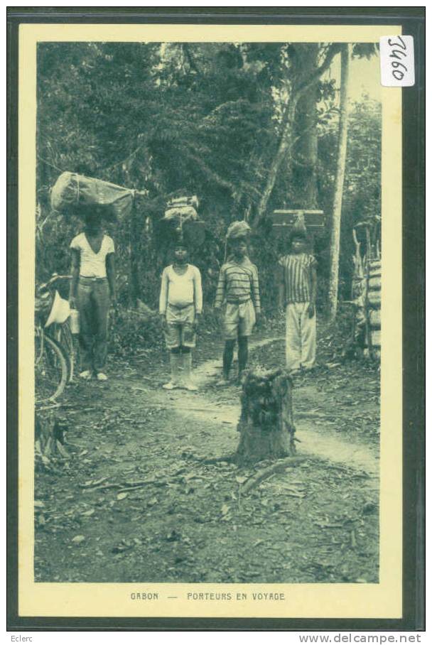 GABON - PORTEURS EN VOYAGE - TB - Gabon