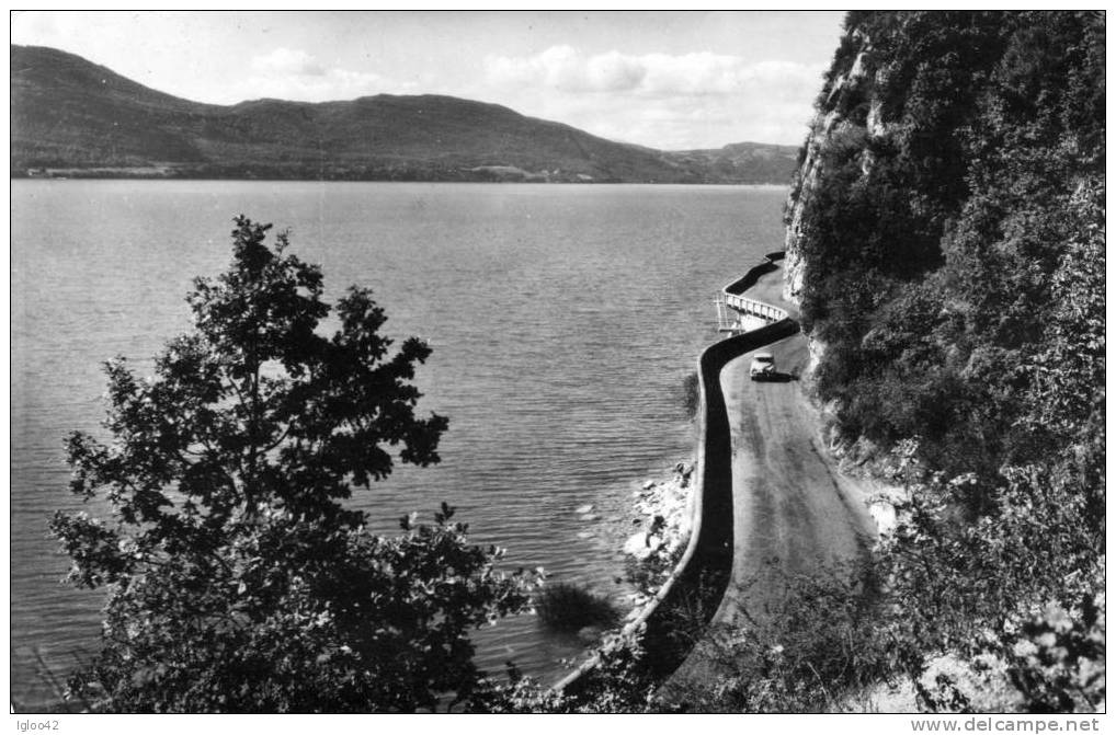 AIX LES BAINS -  La Pittoresque Route En Corniche Et Le Lac Du Bourget - Aix Les Bains