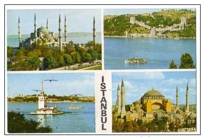 Istanbul , 4 Kleinansichten Auf Der Karte - Türkei