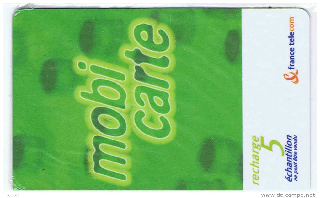 MOBICARTE  RECHARGE ECHANTILLON NEUF SOUS BLISTER - Mobicartes (recharges)