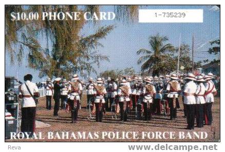 BAHAMAS  $10   POLICE  BAND  PLAYING  MUSIC   CHIP    BAH- C6D  READ DESCRIPTION !! - Bahamas