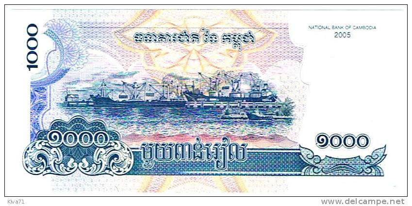 1000  Riels  "CAMBODGE"  2005       UNC      Ro 16 -  19 - Kambodscha