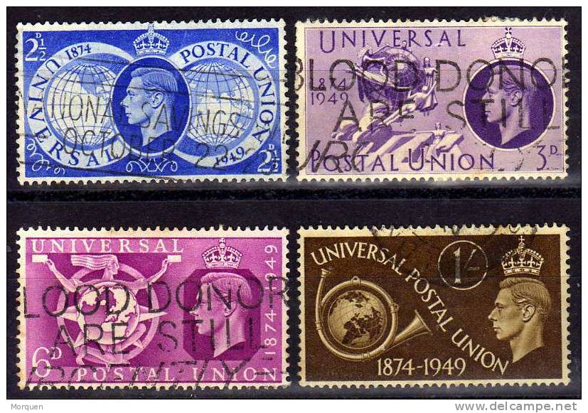 Gran Bretaña Num 246-249 Ivert (1949) - Usati