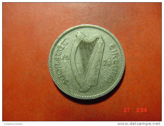 4189  IRELAND EIRE IRLANDA  6 PENCE  DOG CAN PERRO  ANIMAL   AÑOS / YEARS  1928  XF - Ireland