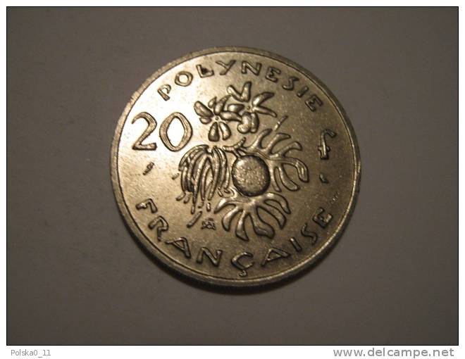 MONAIE  PIECE  POLYNESIE FRANCAISE 20 FRANCS 1972 - Polynésie Française