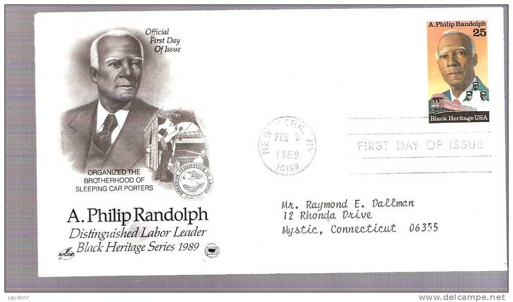 FDC A. Philip Randolph - Labor Leader - 1981-1990