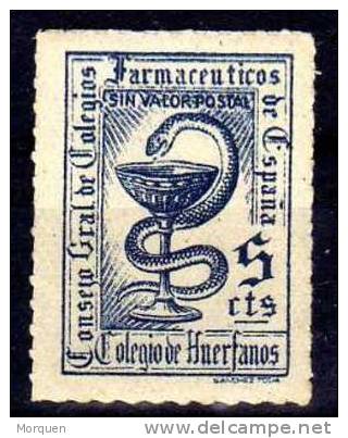 Viñeta Farmacia 5 Cts - Revenue Stamps