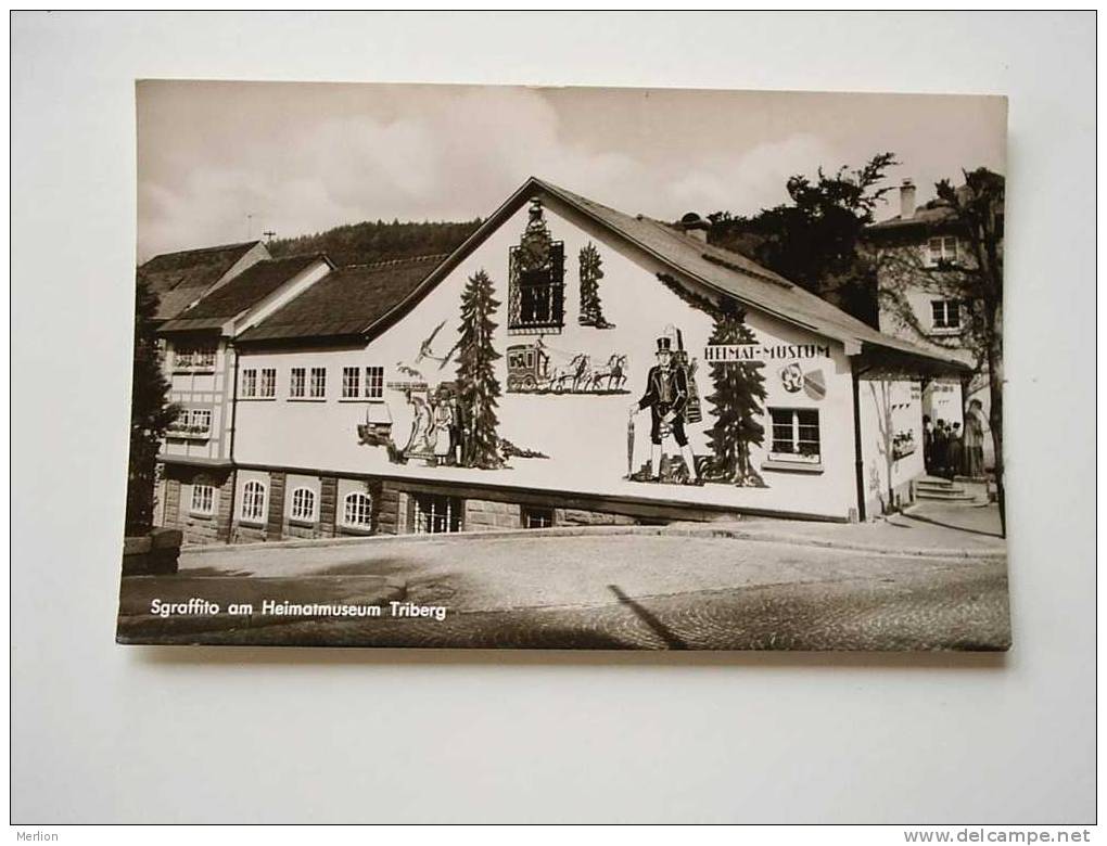 Triberg - Sgraffito Am Heimatmuseum   - Cca 1950´s    VF  -   D40193 - Triberg