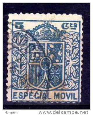 Especial Movil 5 Cts Azul Oscuro, Monarquico º - Fiscaux