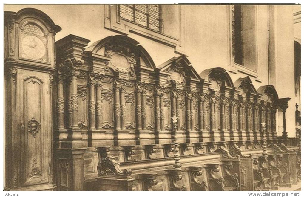 Ninove - Parochiale Kerk: Een Kant Van Het Koorgestoelte Van Voor 1636 - Ninove