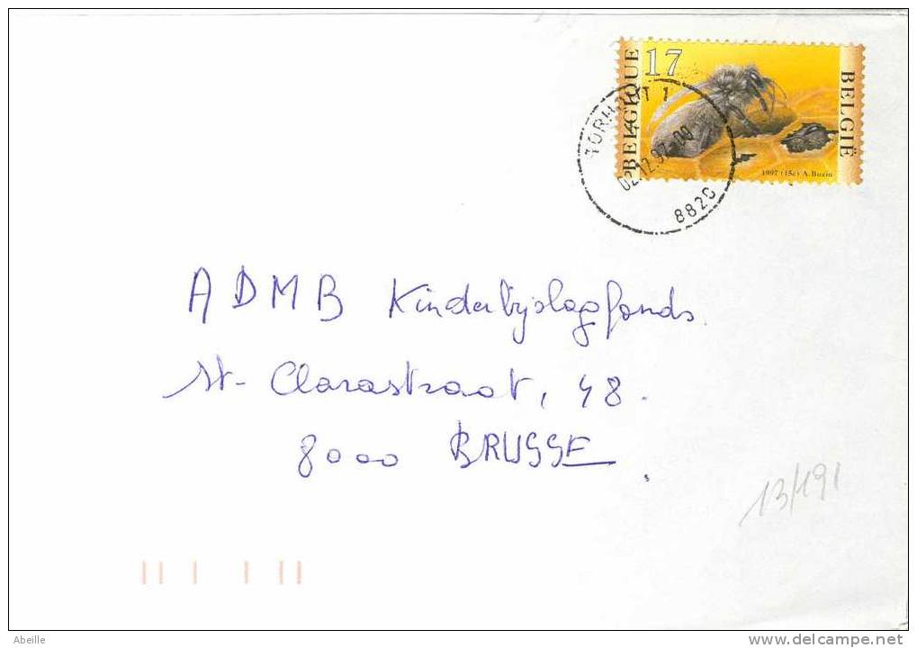 13/191   LETTRE  BELGE - Honeybees