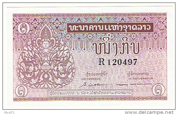 1 Kip  "LAOS"         UNC        Ro 38 - Laos