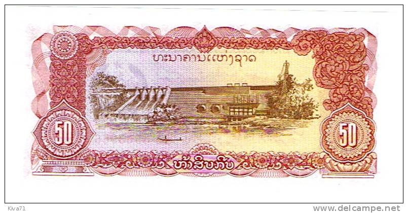 50 Kip  "LAOS"       UNC        Ro 38 - Laos