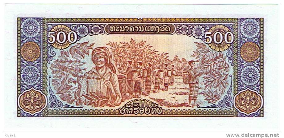 500 Kip  "LAOS"       UNC        Ro 38 - Laos